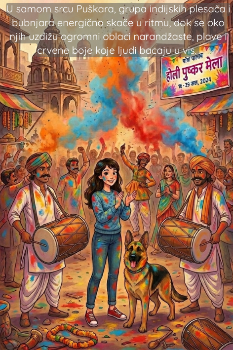 Animacija, Holi, Indija, Sandra i Aleks